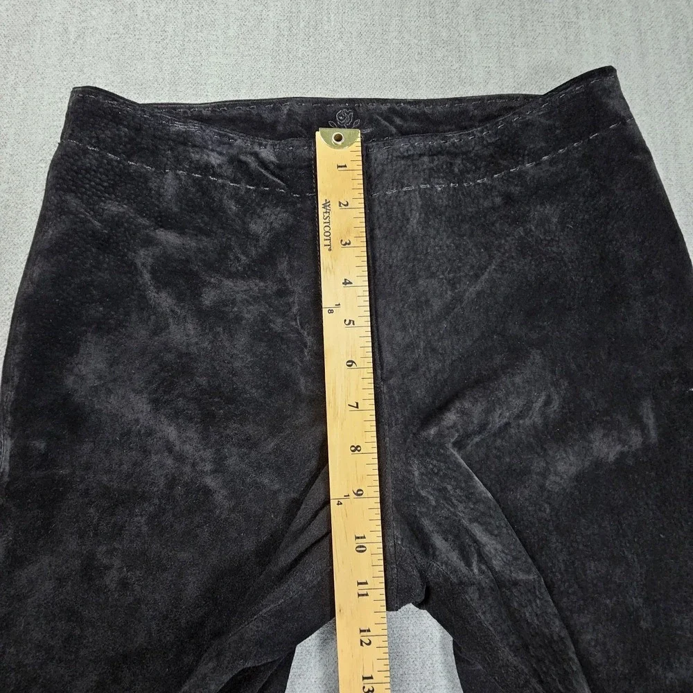 Provence D'amore Women's Black Suede Leather Capri Sz 8‎